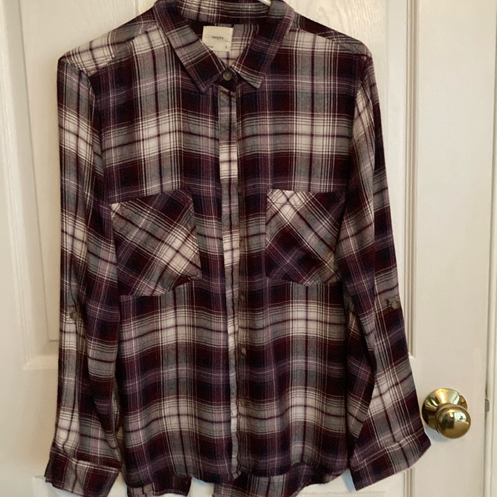 Women a botton down shirt